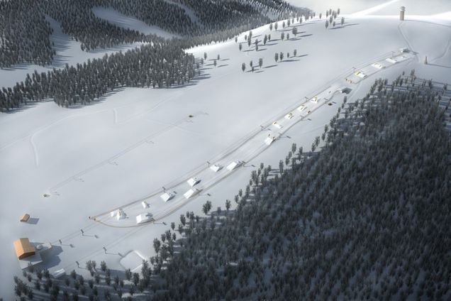 Overzicht snowpark Liftverbund Feldberg