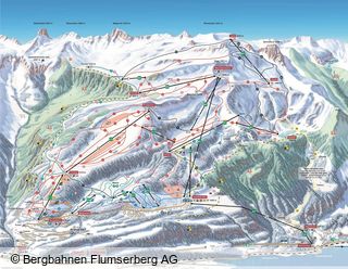 Pistenplan Flumserberg