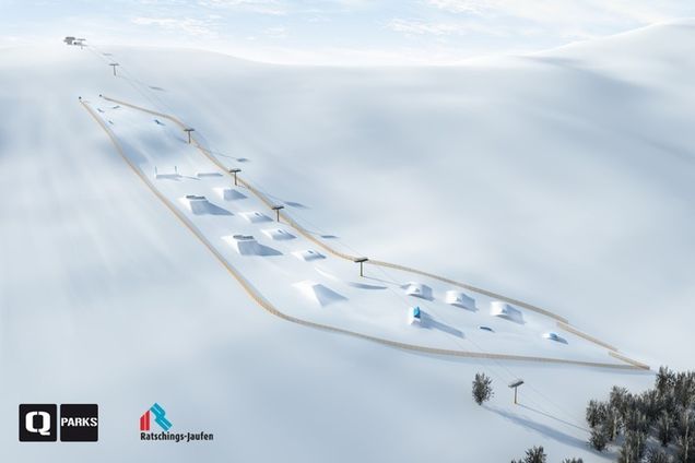 Piantina con snowpark Südtiroler Wipptal