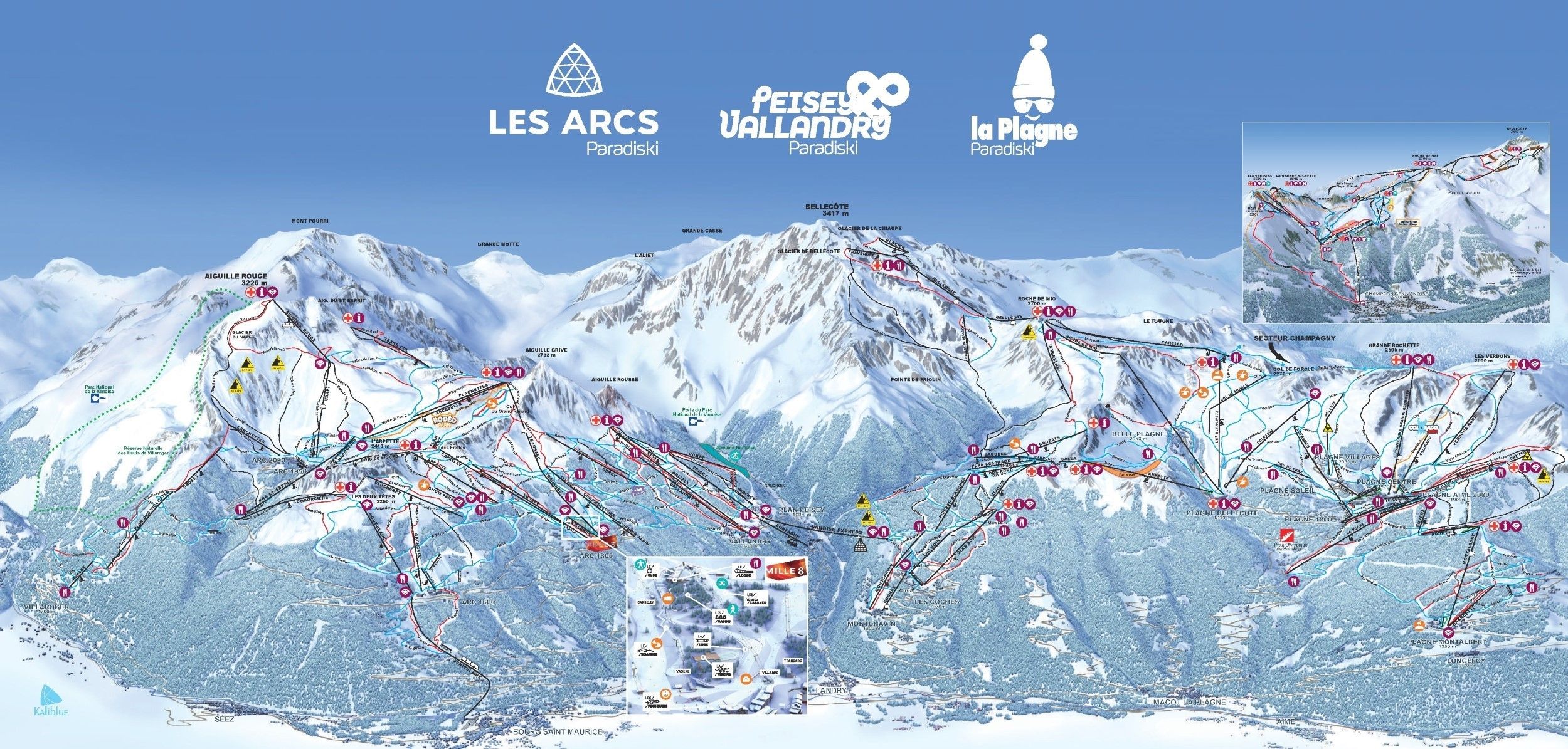La Plagne Piste Map Pdf Ski Region Paradiski - Ski Weekends La Plagne - Ski Short Break Holidays -  Family Vacation