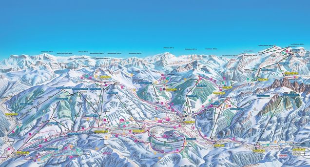 Cross-country map Saanen