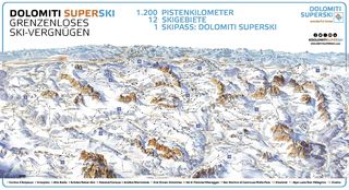 Mappa delle piste Dolomiti Superski