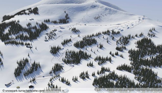 Plan du snowpark Turracher Höhe