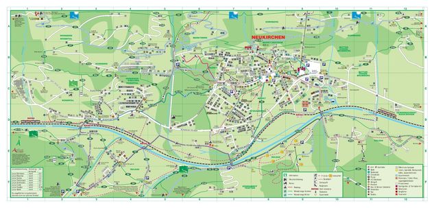 Mapa běžeckých stop Neukirchen am Großvenediger