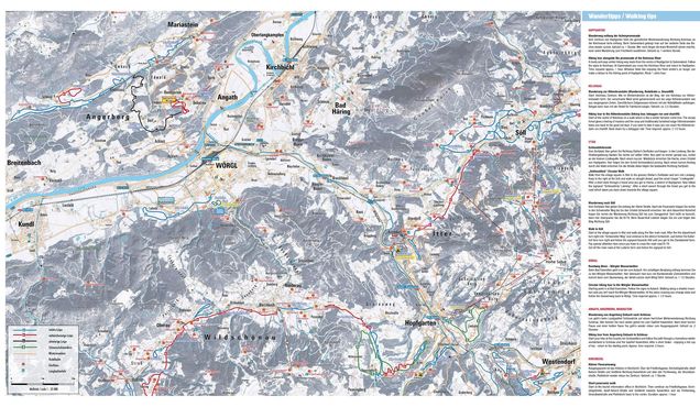 Mapa běžeckých stop Hopfgarten