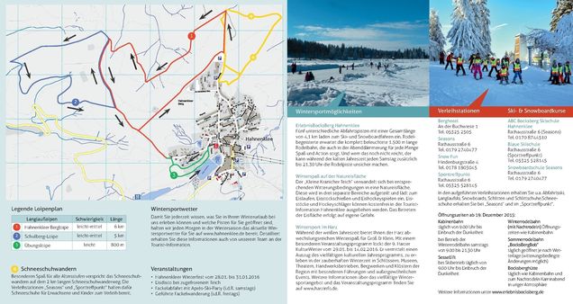Plan des pistes de ski de fond Goslar-Hahnenklee
