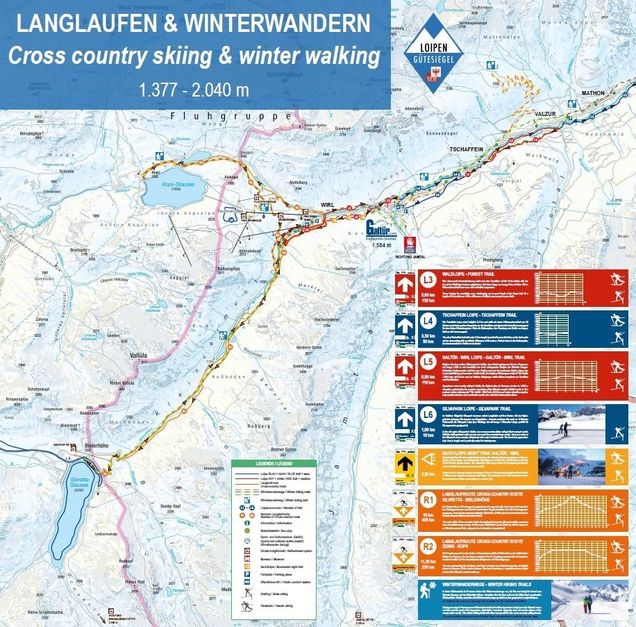 Cross-country map Kappl im Paznauntal