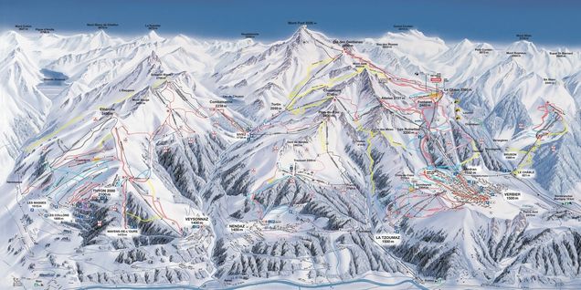 Plan des pistes Verbier