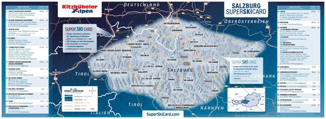 Plan des pistes Super Ski Card