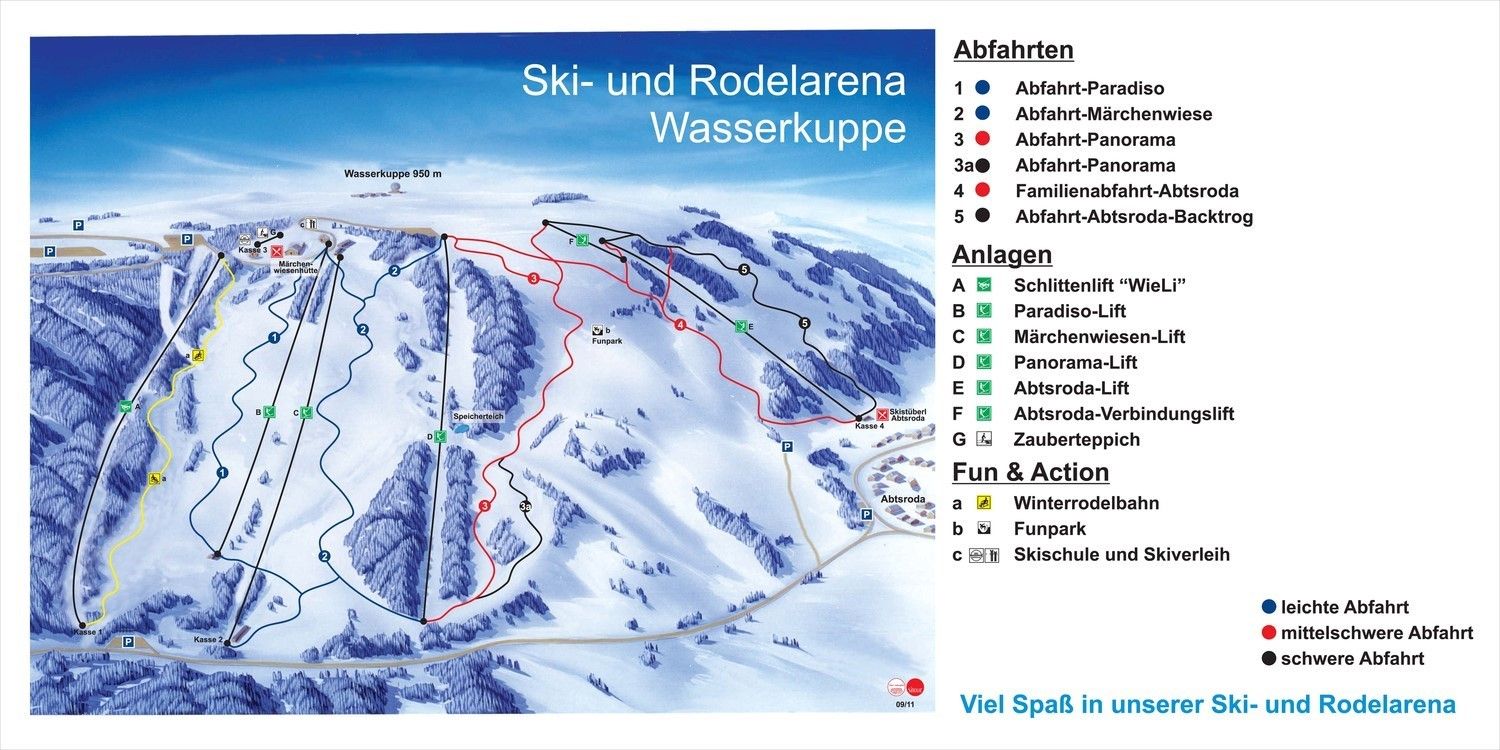 Pistenplan / Karte Skigebiet Erbenhausen, 
