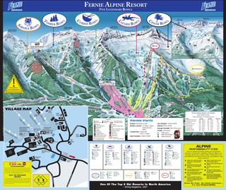 Pistenplan Fernie