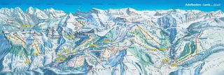 Mappa delle piste Adelboden-Lenk