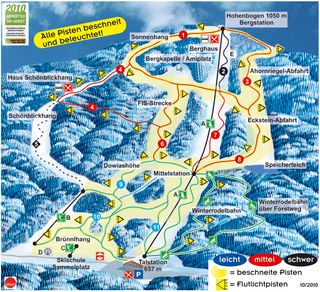 Pistenplan Hohenbogen