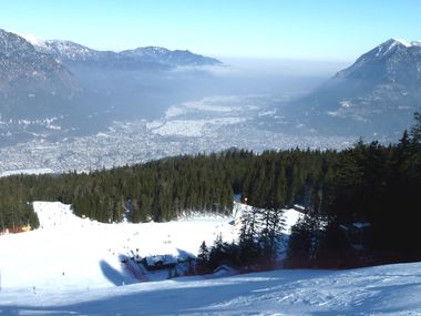 Skigebiet Garmisch-Partenkirchen, Deutschland