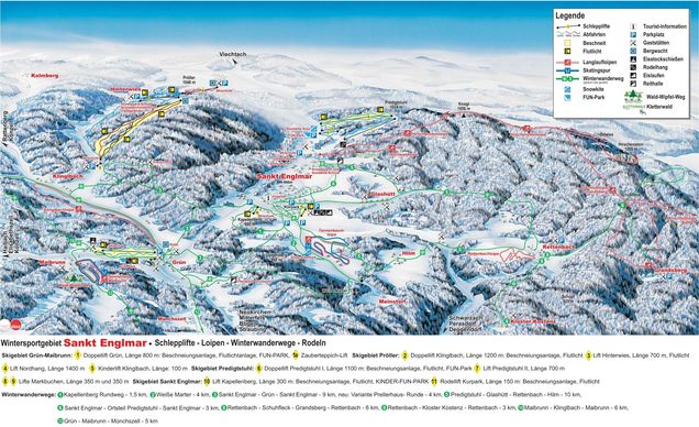 Plano de las pistas St. Englmar