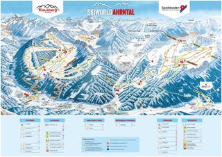 Mappa delle piste Monte Spicco/Valle di Tures e Aurina