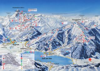 Plan des pistes Zell am See-Kaprun