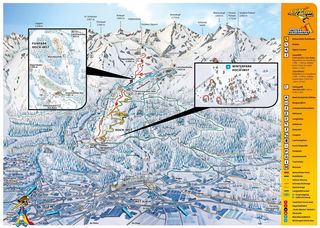 Mapa sjezdovek Hoch-Imst