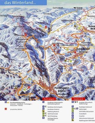 Plan des pistes Bregtallift