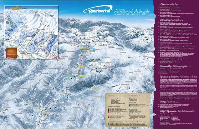 Mapa běžeckých stop Rauris