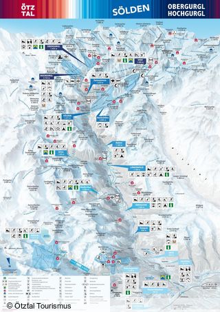 Mappa delle piste Ötztaler Superskipass