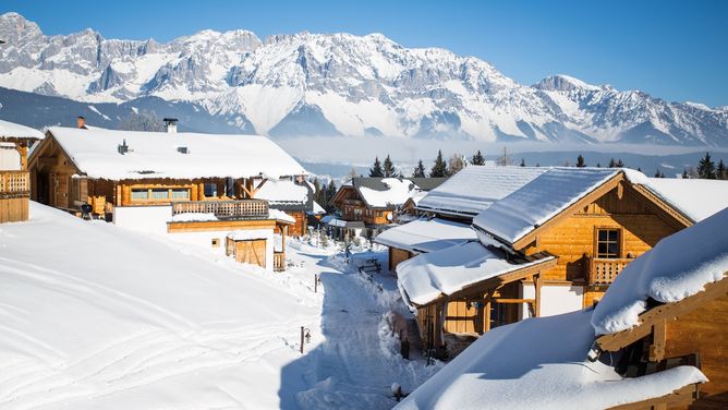 Almdorf Reiteralm mit seinem Almhotel Edelweiss in Pichl (Österreich)