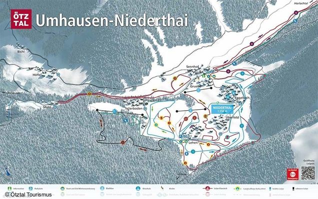 Cross-country map Umhausen