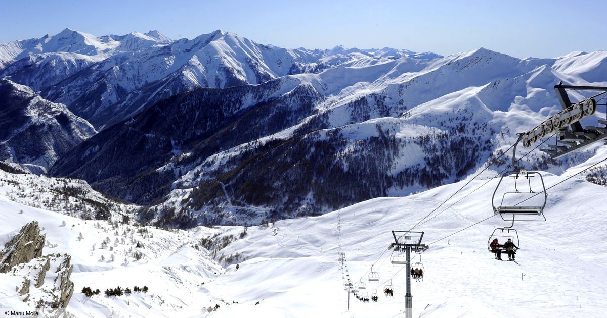 Pra Loup Skigebiet Pistenplan Espace Lumière