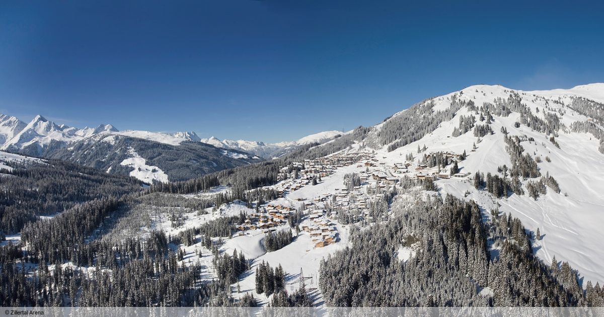Königsleiten Skigebied - Pistekaart Zillertal Arena