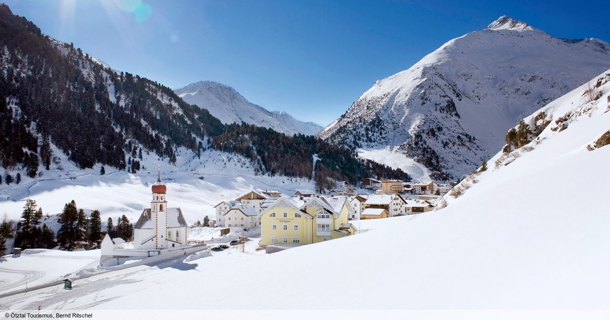 Vent Ski resort Piste map Vent