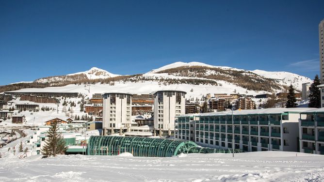 Villaggio Olimpico in Sestriere (Via Lattea) (Italien)