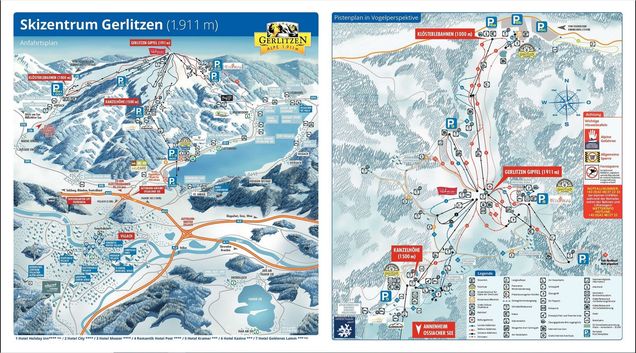 Piste map Gerlitzen