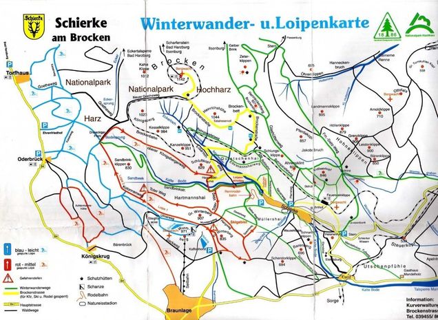 Loipenplan Wernigerode