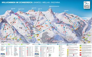 Plan des pistes Damüls-Mellau