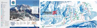 Plan des pistes Ehrwalder Alm & Ehrwalder Wettersteinbahnen