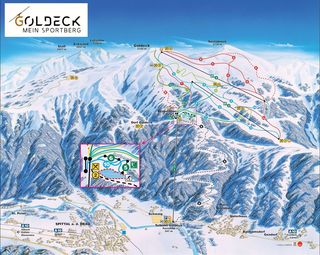 Plan des pistes Goldeck Sportberg