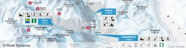 Plan des pistes Gries-Längenfeld