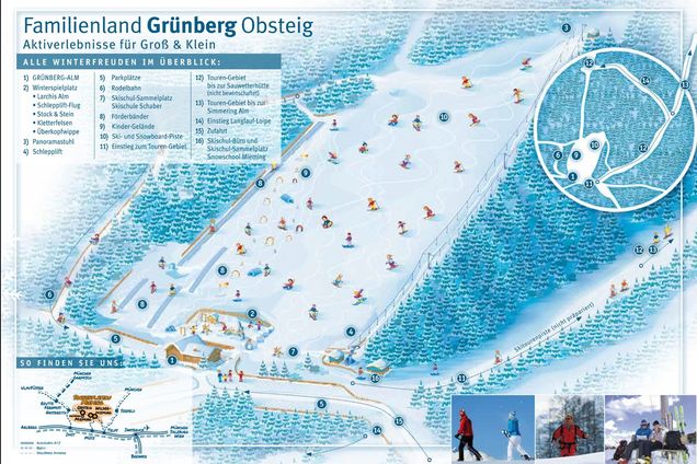 Piste map Grünberg