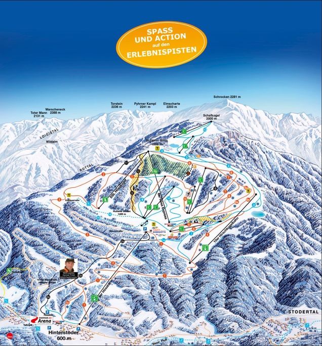 Piste map Hinterstoder/Wurzeralm