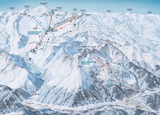 Plan des pistes Kaunertaler Gletscher - Fendels