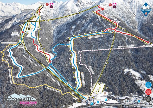 Piantina delle piste Regione olimpica Seefeld