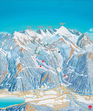 Plan des pistes Rofan