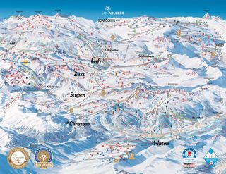 Mappa delle piste Warth-Schröcken