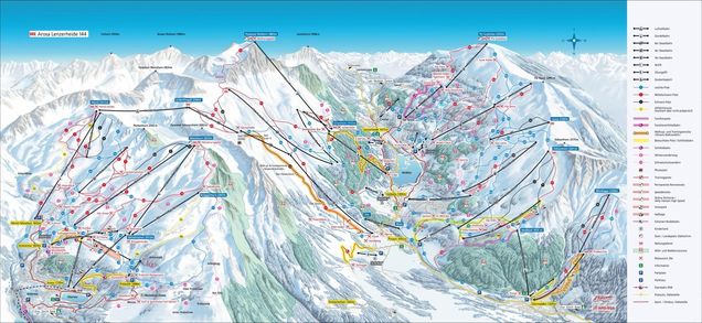 Piste map Arosa-Lenzerheide