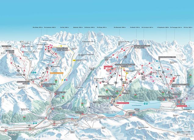 Ski Area Sils Maria St Moritz Rating Piz Corvatsch Test Report Piste Map