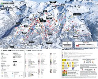 Planul pârtiilor Crans-Montana