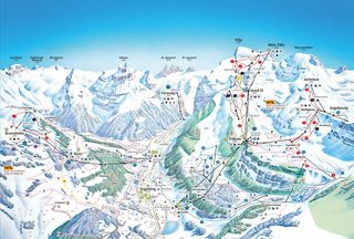 Mapa sjezdovek Engelberg-Titlis