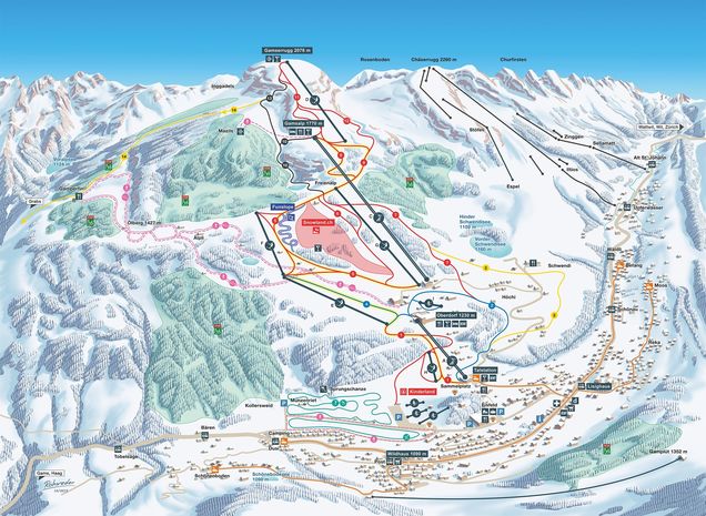 Piste map Wildhaus