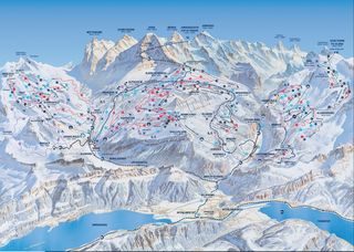 Plan nartostrad Jungfrau Region