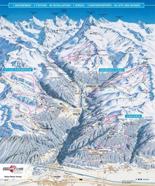 Piste Map Val d'Anniviers